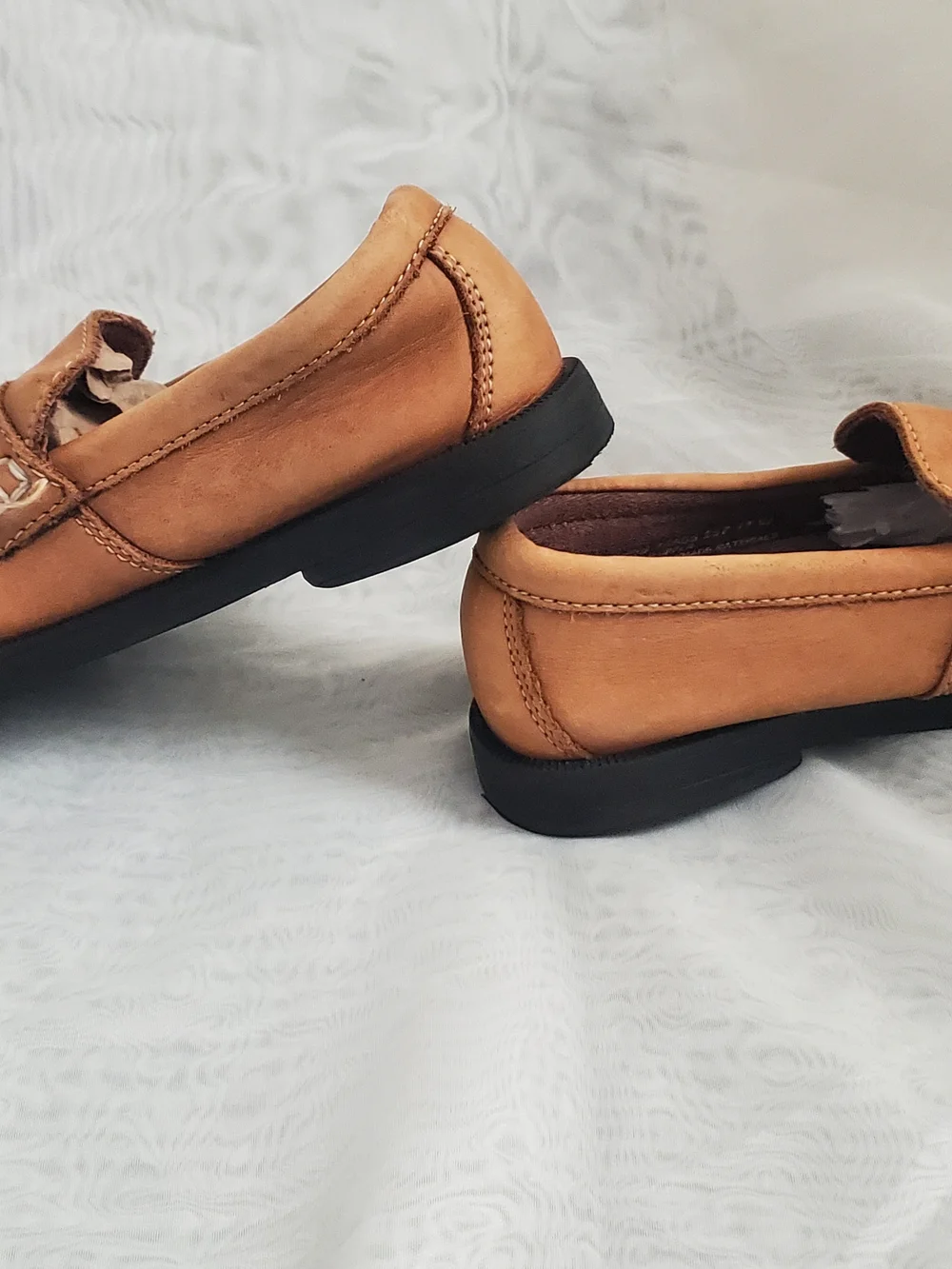 Florsheim Tan Boys' Leather Penny Loafers